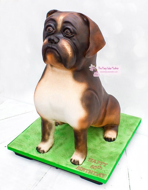 Boxer dog birthday outlet cake